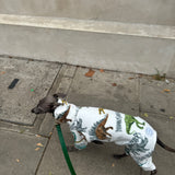 Dino White Fleece