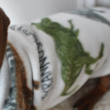 Dino White Fleece