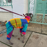 Autumn Harlequin Plaid Tartan Fleece