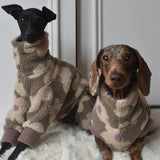 Floral Nude Sherpa Fleece