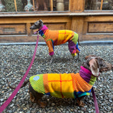 Autumn Harlequin Plaid Tartan Fleece
