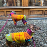 Autumn Harlequin Plaid Tartan Fleece