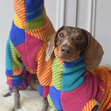 Autumn Harlequin Plaid Tartan Fleece