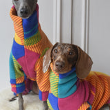 Autumn Harlequin Plaid Tartan Fleece