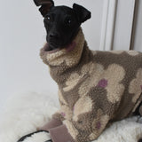 Floral Nude Sherpa Fleece