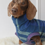 Navy Multi Plaid Fleece