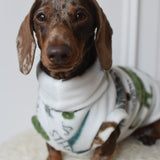 Dino White Fleece