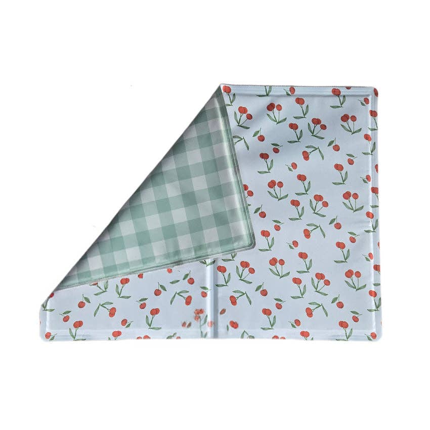Cherry Gingham Cooling Mat for Dogs