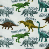 Dino White Fleece